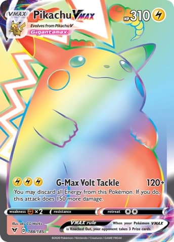 Pikachu VMAX Rainbow, VIV 188
